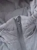 Chamarra de Plumón con Capucha FORN3 Acolchado Diagonal Chaqueta Puffer Corta para Hombre con Cordón en la Capucha Resistente al Viento Engrosada Ropa de Abrigo Cálida