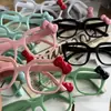 Gafas de Prescripción Delgadas de Montura Cuadrada Grande con Dibujo Animado de Gato Kity 2D para Mujer, Personalizables con Graduación, Estilo Japonés Lindo y Dulce