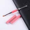 Caneta de fototerapia com prego de cabeça dupla transfronteiriça caneta de cola para unhas com tampa caneta de relevo de uso duplo caneta de extensão caneta de empurrar unhas de aço inoxidável