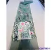 Vestido Europeo y Americano Posicionamiento de Lentejuelas Tejido de Malla Bordado Lentejuelas de Novia Tejido de Encaje