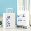 Bolsas de Tote de Papel Kraft, Bolsas Publicitarias de Papel Kraft para Llevar Café y Té de Leche, Bolsas de Empaque para Catering, Bolsas de Papel Kraft para Dulces del Festival de Mediados de Otoño al por Mayor