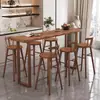Mesa de Entrada y Taburete Divisor de Habitación Pequeña para Hogar Nórdico Mesa Larga de Barra de Ocio Montada en la Pared Mesa Plegable de Barra