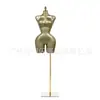 Bbl Mina Ouro Fosco Africano Tamanho Grande Europeu e Americano Modelo Feminino Fibra de Vidro Meio Corpo Seios Grandes Cintura Fina Mannequin