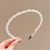 Diadema de lujo ligero sintiendo presión ambiente para el cabello diadema cara femenina accesorio para el cabello de lazo estilo retro Hong Kong pinza para el cabello tocado de alta gama