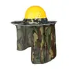 Chapéu de sol camuflado de verão pode ser usado com um capacete de segurança para esportes ao ar livre, trabalho de transporte, proteção solar para pomares e terras agrícolas