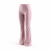Calça Flare Cross-border Europeia e Americana Outono e Inverno Nova Calça Flare Feminina Cintura Alta Levanta Bumbum Modeladora Micro Flare Esportiva Yoga Fitness Calça Justa