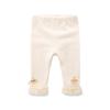 2025 roupas infantis outono novo bebê menina linha cor sólida leggings infantil fofo calças infantis coreano 2358