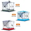 Tienda de campaña totalmente automática para acampar al aire libre, pesca de invierno, tienda de algodón, tres capas, engrosada, a prueba de viento, a prueba de frío, refugio para pesca en hielo