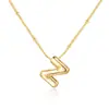 Amazon Xiyin colgante regordete moda europea y americana cadena de clavícula simple globo de cumpleaños collar de letra brillante