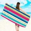 Toalha de Praia Listrada Simples Xiyin Temu Personalizada Toalha de Natação Toalha de Banho Microfibra Secagem Rápida Absorvente Toalha de Praia