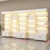 Prateleira de Cosméticos Display Rack Multicamadas Gabinete de Exibição de Produtos para Salão de Beleza Skincare Salão de Unhas Barbearia Gabinete de Exibição