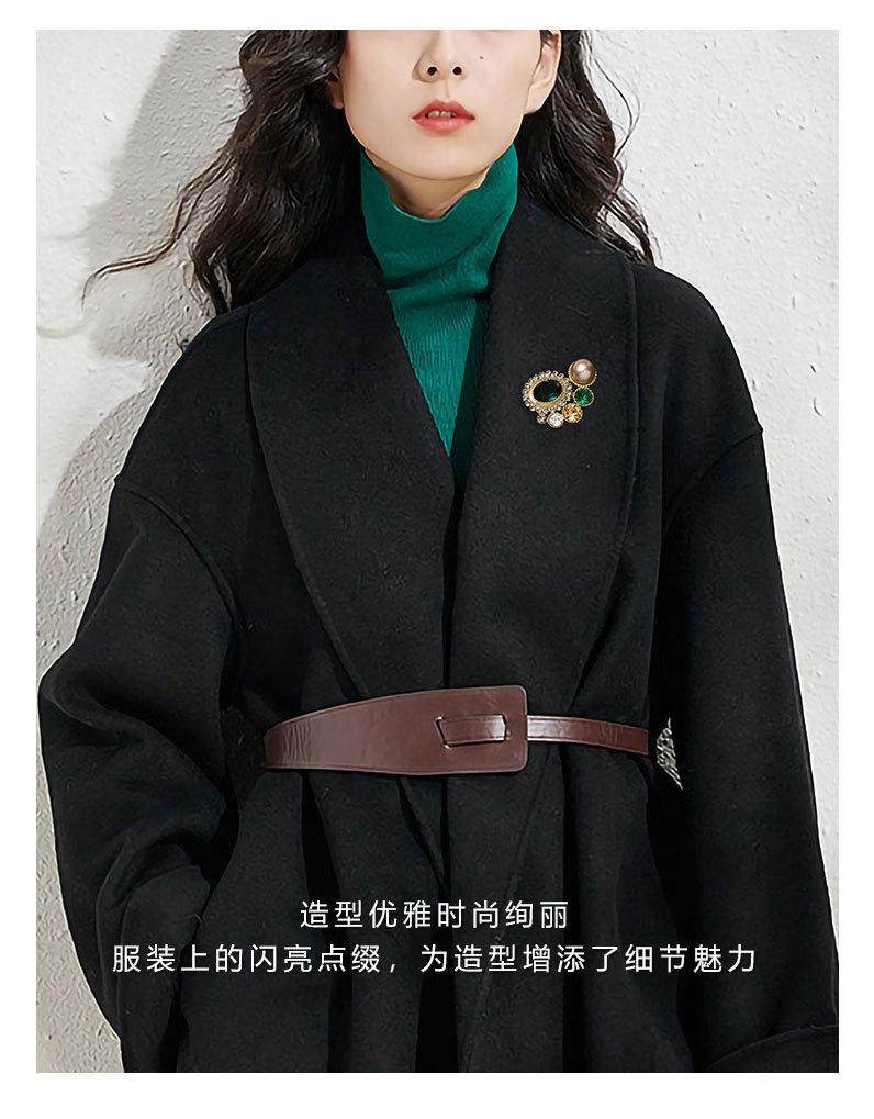 复古英伦风几何形胸针时尚优雅高级感个性胸花新品潮款