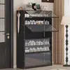 Zapatero para uso doméstico, multicapa, transparente y visualmente atractivo, adecuado para uso en interiores, dormitorios y recibidores; un zapatero simple y a prueba de polvo con cajas para zapatos