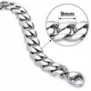 Collar NK de acero de titanio europeo y americano que no se decolora para hombre, pulsera versátil de moda para mujer, accesorios de cadena cubana, joyería personalizada para parejas