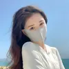 Mascarilla Solar 5D Estéreo con Ácido Hialurónico para Mujer Verano Nuevo UPF50+ Anti-UV Protección Ocular de Alto Valor Seda de Hielo