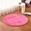 Alfombra PV de terciopelo, superventas transfronteriza de seda y lana, alfombra redonda para sala de estar y dormitorio, tapete para silla de computadora, tapete de yoga, lavable