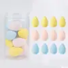 12 Esponjas de Maquillaje Mini Enlatadas Que No Absorben el Polvo y No se Atascan, Aptas para Uso Seco y Húmedo, Brocha para Base, Corrector, En Stock