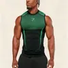 Novo Colete Shark Fitness Muscular Estilo Americano para Homens, Esportes ao Ar Livre Corrida Treinamento, Realçador Muscular, Slim-Fit, Regata de Secagem Rápida