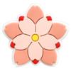 Nueva serie Sakura de zapatos con flores, hebillas decorativas de PVC, goma suave, accesorios decorativos personalizados, adornos para zapatos.