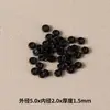 Xiao Accesorios Espaciadores de Silicona Transparente Ultra-Delgados Perla Cristal Oro Plástico Espaciador Cuentas Espaciadoras Cuentas Espaciadoras Juguete