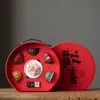 Ciudad Prohibida Wufu Taza Juego de Té de Arena Púrpura Traje Caja de Regalo Movido para Enviar Ancianos, Líderes, Maestros, Cumpleaños del Padre Regalo de Acompañamiento