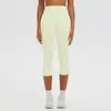 Leggings de Yoga Cepillados de Cintura Alta Pantalones de Pierna Ancha de Siete Puntos Chal Moldeador de Cuerpo Camisola Sujetador Conjunto de Cuatro Piezas