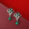 Conjunto de Brincos, Colar e Anel com Design Trançado Estilo Palácio Vintage de Qingdao, Design Único de Nicho, Joias de Luxo Leve para Mulheres