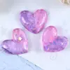 Accesorios de Resina con Brillo de Corazón de Color Degradado para Manualidades Funda de Teléfono Decoración de Refrigerador Parche para Accesorio de Cabello Pieza Decorativa Adorno para el Cabello
