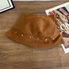 Bonito Sombrero de Pescador con Remaches de Oreja de Gato Tridimensional para Mujer, Sombrero de Sol Versátil de Otoño Que Hace que la Cara Parezca Más Pequeña, Sombrero de Sol y Protección Solar