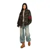 Chamarra con Capucha Camuflaje Estilo High Street Americano para Hombres y Mujeres Primavera y Otoño 2025 Marca Retro Trendy Holgada Casual con Cremallera Trendy