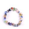Pulseira de Pedras Naturais em Lascas Feita à Mão Versátil Fofa Colorida Pulseira de Lascas de Cristal Rosa