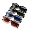 Gafas de sol de marco estrecho estilo europeo y americano 2026 para mujer, protección UV, montura ovalada, a la moda, sencillas, versátiles, de plástico