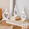 Adorno Moderno Minimalista de Resina con Figura Abstracta y Estética de Nicho para Sala de Estar, Entrada, Mueble de TV de Lujo Ligero y Escritorio de Oficina