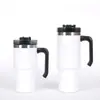 Copo de Carro Transfronteiriço 20oz/30oz com Alça, Copo com Isolamento a Vácuo de Aço Inoxidável 304, Grande Capacidade com Canudo, Copo de Gelo