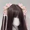 Lindo Lazo Dulce Niña Pasador para Oreja Estilo Princesa Exquisito Accesorio para el Cabello Adorno Rosa para el Cabello Pinza Lateral de Cinta