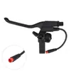 Aplicable a Kukirin T3 con timbre maneta de freno izquierdo Patinete Eléctrico con terminal impermeable maneta de freno de apagado