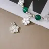 Prata 925 banhada a ouro branco, pingente de flor de gelo finamente trabalhado, pequeno berloque de flor, acessório de flor de pessegueiro para pulseira e colar DIY
