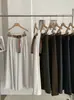 KEKEZOON pantalones culotte anchos elegantes y minimalistas para mujer, de cintura alta, adelgazantes, de corte holgado, largos, con cinturón, 8640