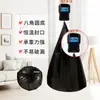 Bolsas de basura para uso doméstico, portátiles, engrosadas, tamaño grande, paquete económico, tipo chaleco, para dormitorio y cocina, bolsas de plástico ultra negras