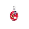 Acessórios para Pulseiras e Colares DIY Transfronteiriços, Pingentes de Coração, Charms de Cordão, Pingentes Florais Artesanais, Materiais para Pendurar em Bolsas