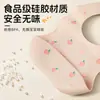 Babador de Bebê 3D Sem Cheiro, Fácil de Limpar, Alça de Pescoço Ajustável, Babador de Silicone Infantil