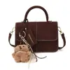 Bolso Pequeño Cuadrado Casual Estilo Coreano para Mujer 2025 Invierno Nuevo Estilo Versátil Costura Moda Bolso de Hombro Único Cruzado