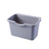Bote de basura de cocina doméstico para pared, sin perforaciones, para puerta de armario, montado en pared, multifuncional, ahorrador de trabajo, que no requiere agacharse.