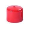 Manguito protector de goma tapa de goma tapa protectora de barra de acero manguito de goma rojo negro cubierta protectora de rosca manguito protector de plástico