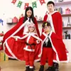 Capa de Veludo Dourado Vermelho de Natal Capa para Homens e Mulheres Capa de Natal Fantasia Roupas de Performance Festa Adulto