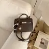 Bolsa Pequena Transfronteiriça com Padrão de Crocodilo para Mulheres 2026 Nova Moda Primavera Bolsa de Mão Bolsa de Ombro Versátil de Alta Qualidade Bolsa Transversal