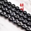 Cabello negro Cuentas redondas de cristal cuentas sueltas Cuentas de Buda pulsera accesorios de joyería diy pulsera con cuentas productos semiacabados
