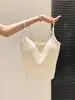 Camisola com Alças Ajustáveis para Mulheres, Roupa de Verão, Estilo Bm com Bojos, Regata Justa ao Corpo, Top Doce e Picante Estilo Garota