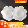 Parche para ombligo de flor de ciruelo de siete pétalos en blanco, tela no tejida, transpirable, respaldo de tela tipo emplasto Sanjiu Kongtie, fabricante directo, personalizable