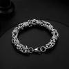 Nova personalidade exagerada aço inoxidável equitação chicote anel multi-camada pulseira moda masculina Coringa pulseira retro jóias